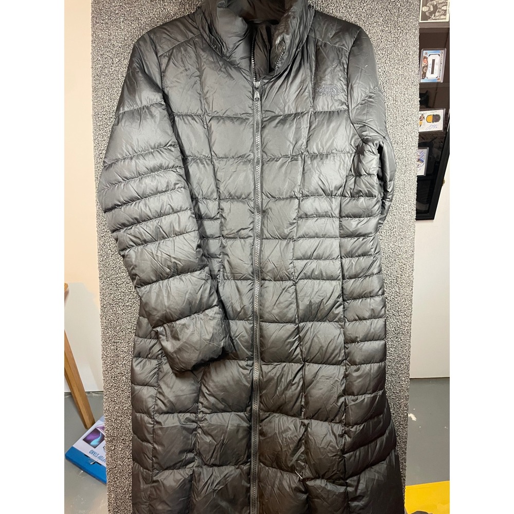 The North Face Metropolis Down Parka Womens Small Black Quilted Puffer Jacket